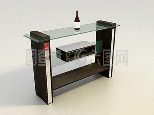 紅酒展示柜3D模型 商業展示與家居美學的數字化呈現